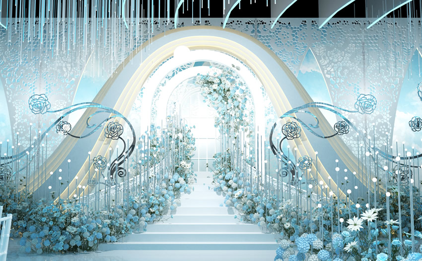 青川釡香烙馍村水晶厅效果展示